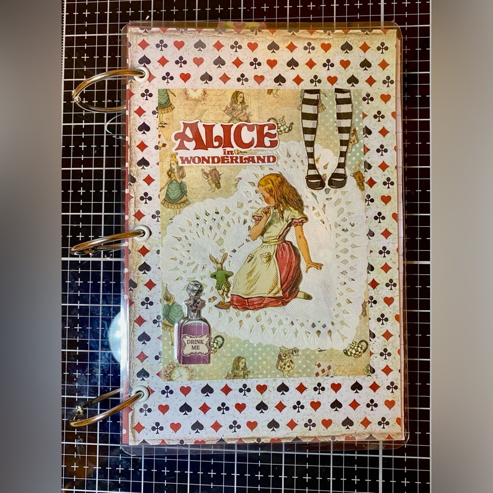 We are all mad here~ Alice in Wonderland Journal- Junk Journal